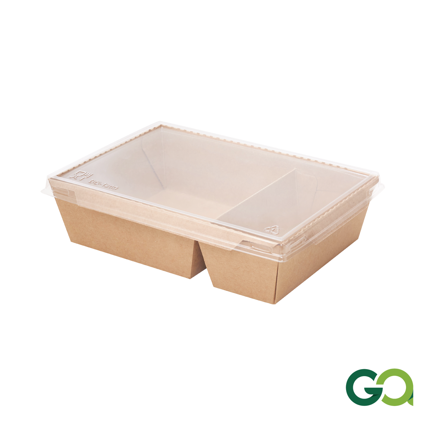 1200ml 2 COM HYBRID LUNCH BOX BR (1 carton : 200 pieces)