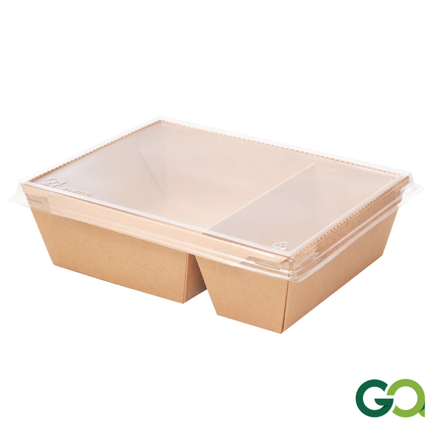 2100ml 2 COM HYBRID LUNCH BOX BR (1 carton : 200 pieces)