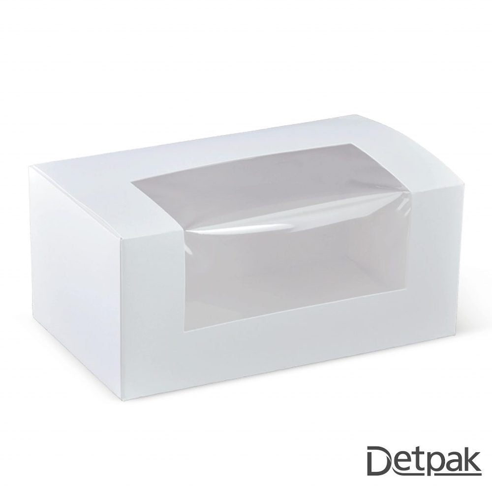 7 INCH LONG PATISSERIE BOX W (1 carton : 800 pieces)