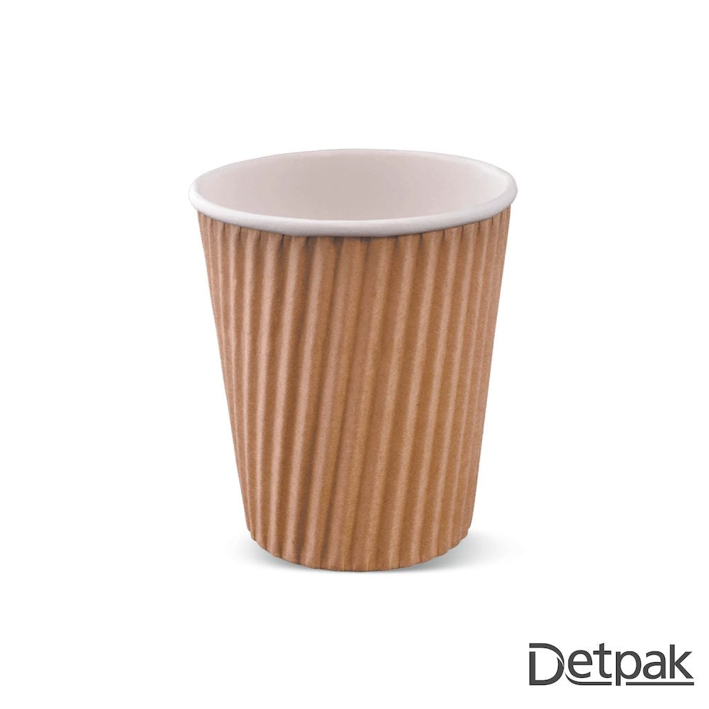 8oz RIPPLE-WRAP HOT CUP BR (1 carton : 1,000 pieces)