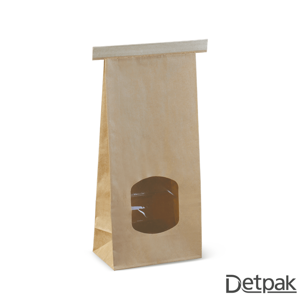 WINDOW TIN-TIE BAG MIDIUM BR (1 carton : 400 pieces)