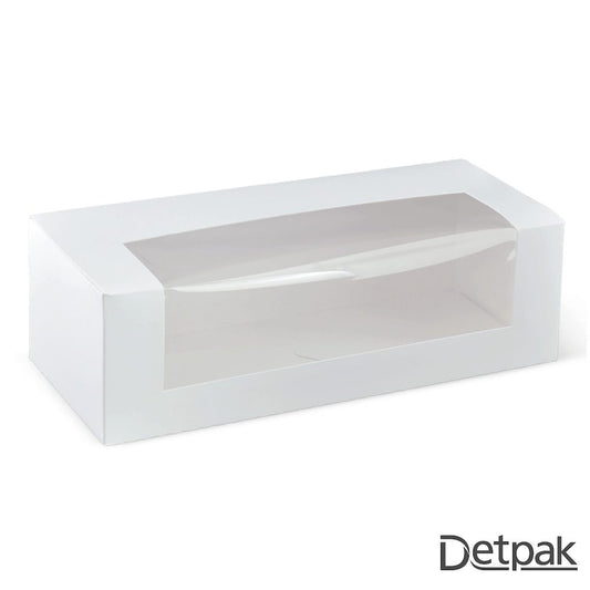 10 INCH LONG PATISSERIE BOX W (1 carton : 300 pieces)