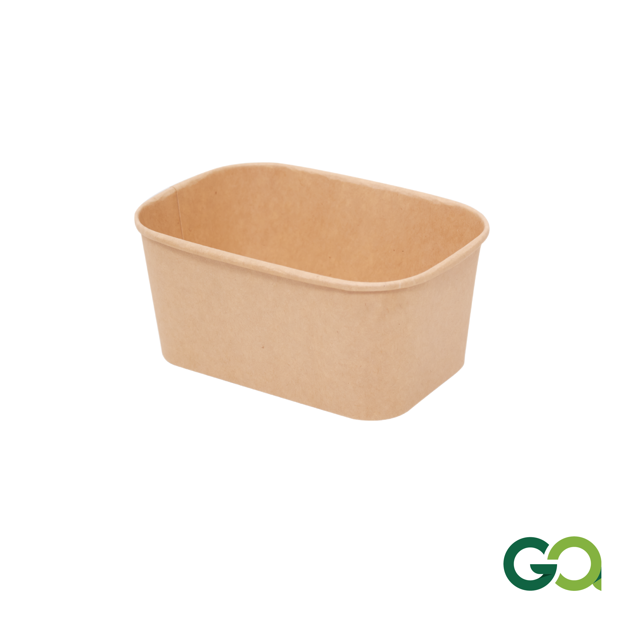 1000ml PAPER SQUARE BOWL BR (1 carton 300 pieces) GA Ecopak