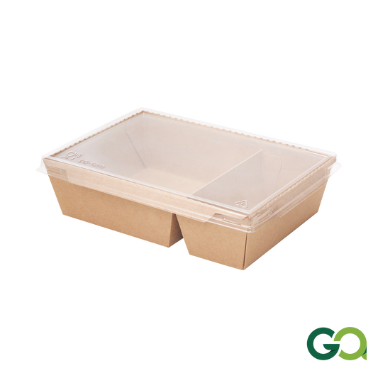 1200ml 2 COM HYBRID LUNCH BOX BR (1 carton : 200 pieces)