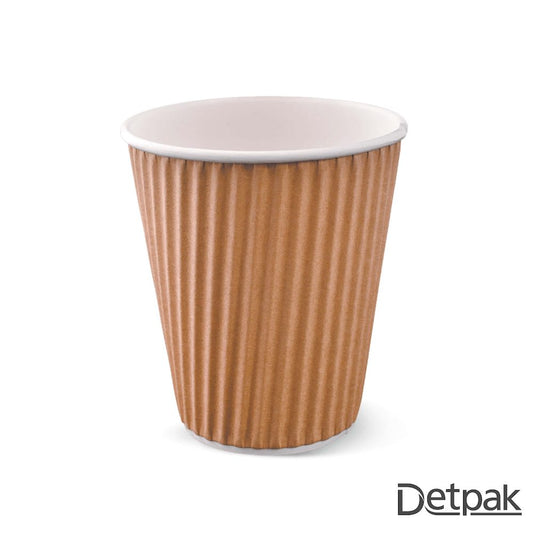 12oz RIPPLE-WRAP HOT CUP BR (1 carton : 1,000 pieces)