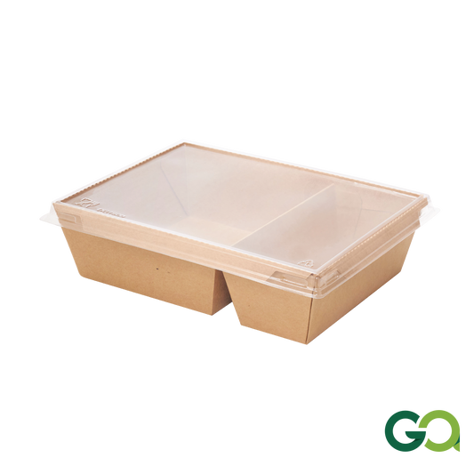 1600ml 2 COM HYBRID LUNCH BOX BR (1 carton : 200 pieces)