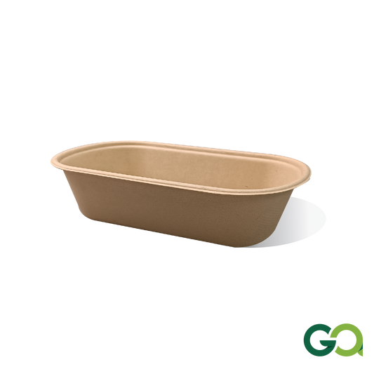 SUGARCANE BAGASSE 1 COMPARTMENT BOX (1 carton : 500 pieces)