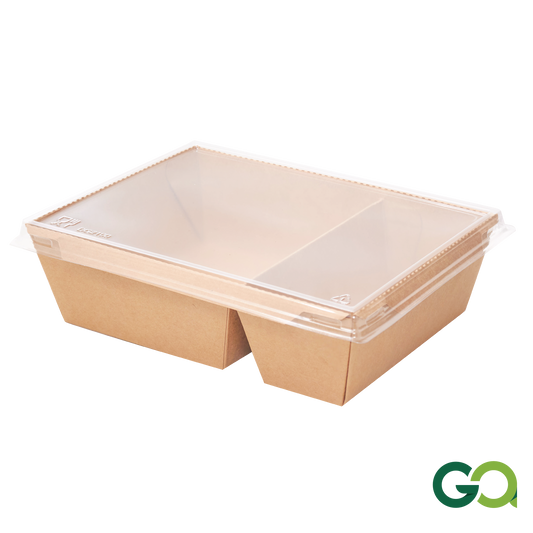 2100ml 2 COM HYBRID LUNCH BOX BR (1 carton : 200 pieces)