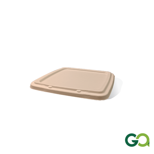 3/4 COMPARTMENT SUGARCANE BAGASSE LID (1 carton : 400 pieces)