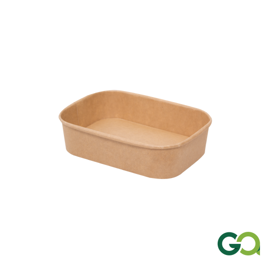 500ml PAPER SQUARE BOWL BR (1 carton : 300 pieces)