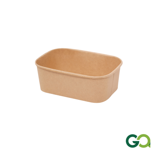 750ml PAPER SQUARE BOWL BR (1 carton : 300 pieces)