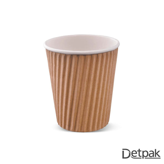 8oz RIPPLE-WRAP HOT CUP BR (1 carton : 1,000 pieces)